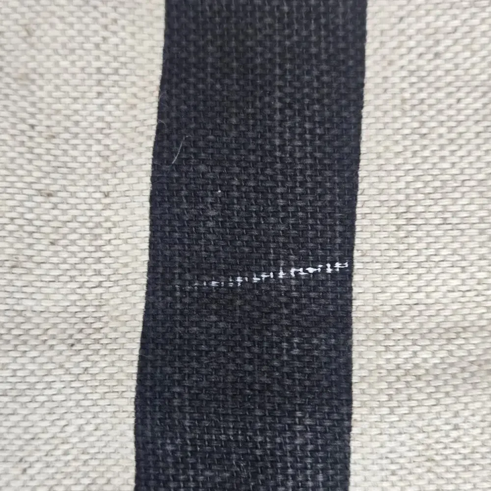 LAMB Gwen Stefani Black White Stripe Drawstring Dust Bag Canvas 18x20